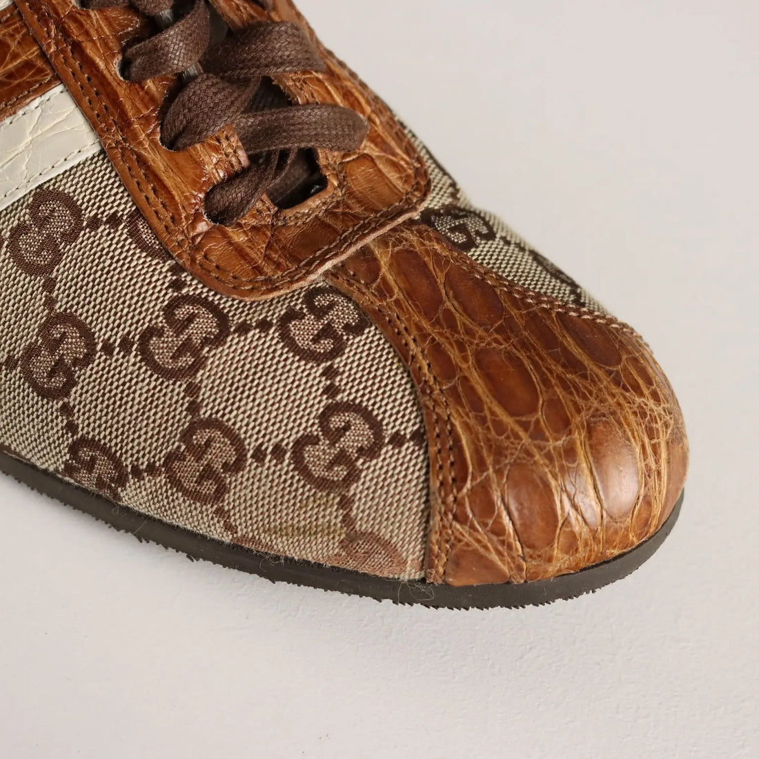 Gucci Sneakers Monogram Canvas Leather UK Size 6 Second Hand - UK Size 6 | Clothing & House Linens | Second hand