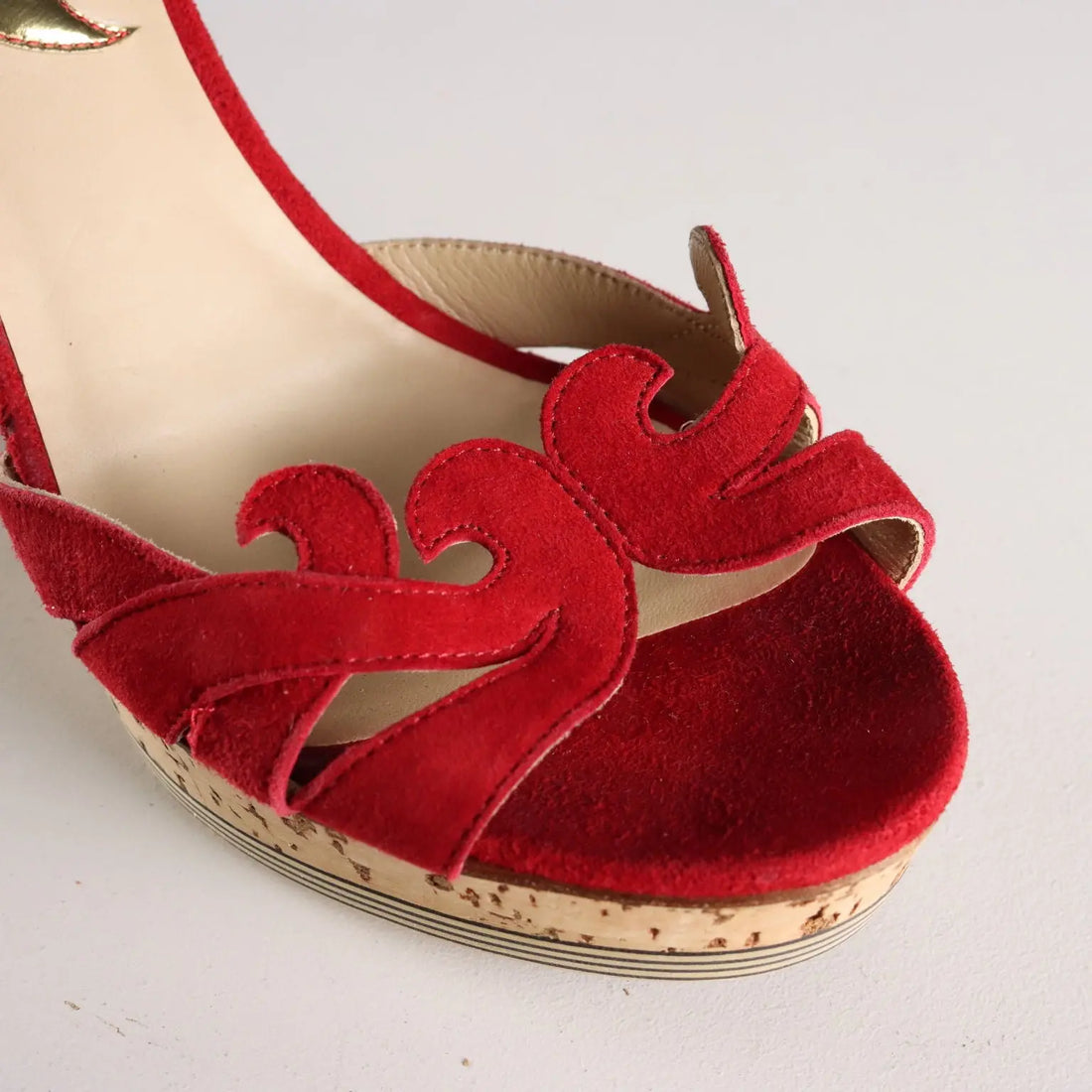 Etro Suede Sandals Leather UK Size 6 Second Hand Italy