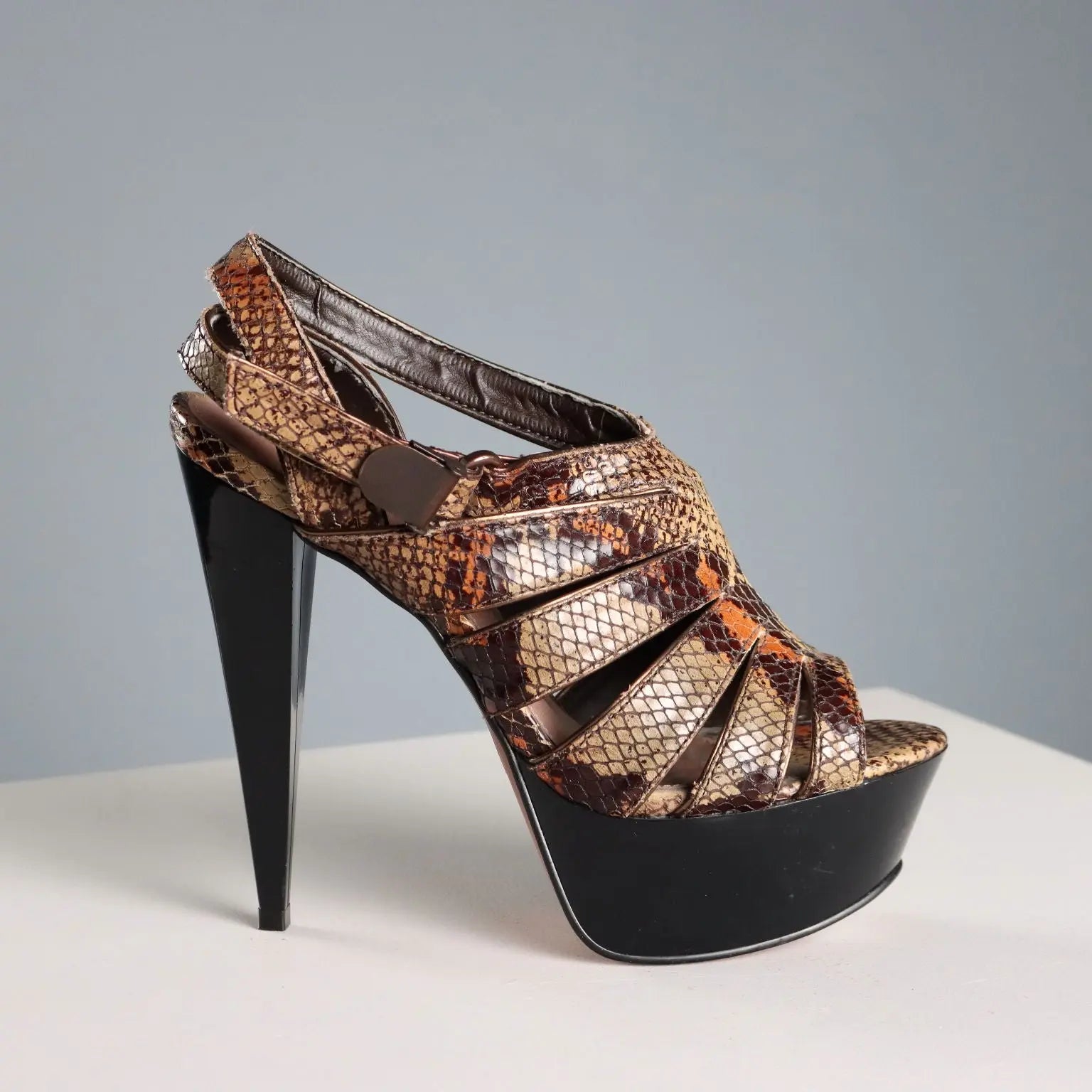 Kurt Geiger Platform Sandals Leather UK Size 4 Second Hand