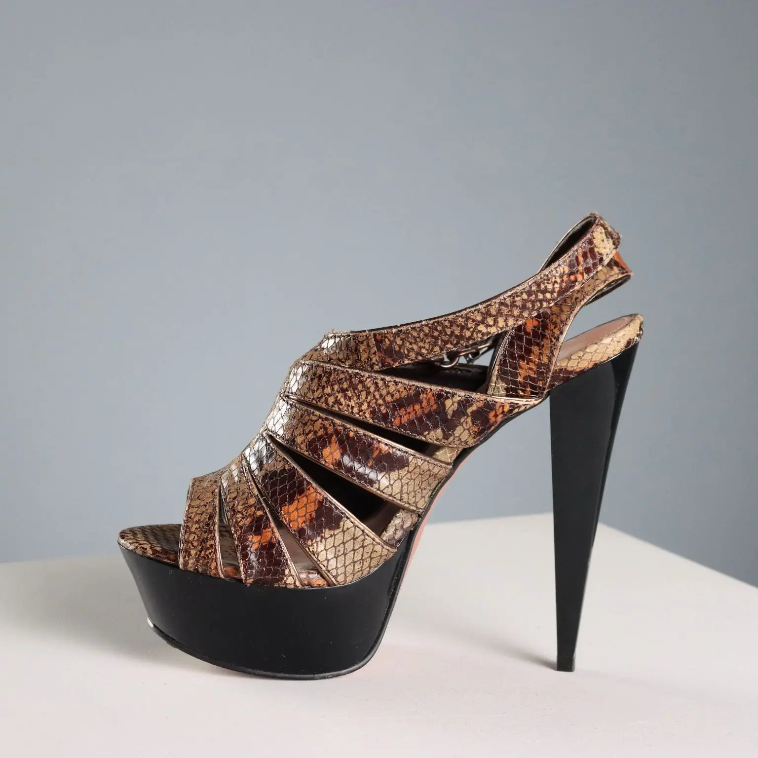 Kurt Geiger Platform Sandals Leather UK Size 4 Second Hand