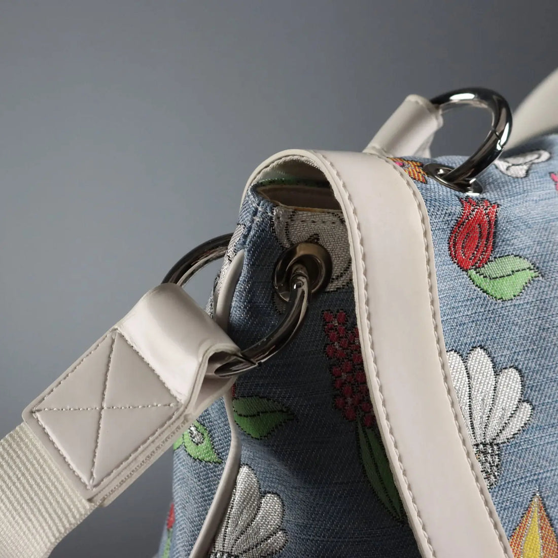Braccialini Flower Bag Canvas Drawings Second Hand