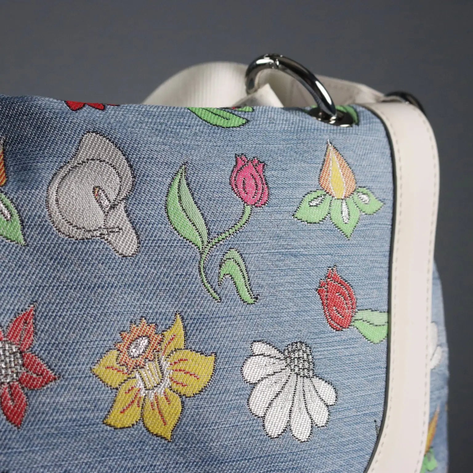 Braccialini Flower Bag Canvas Drawings Second Hand