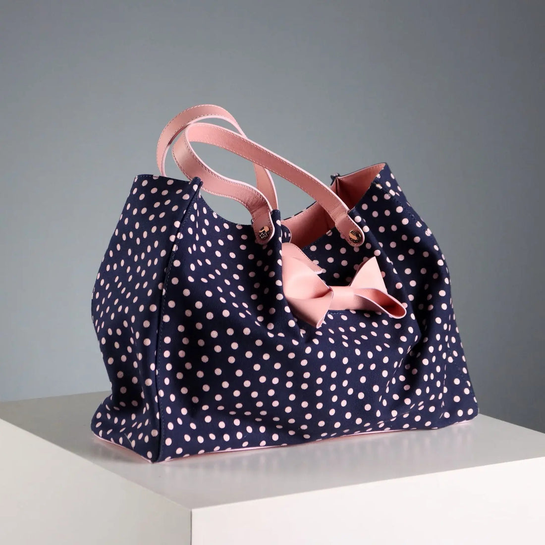 Red Valentino Polka Dot Bag Leather Canvas Second Hand Italy