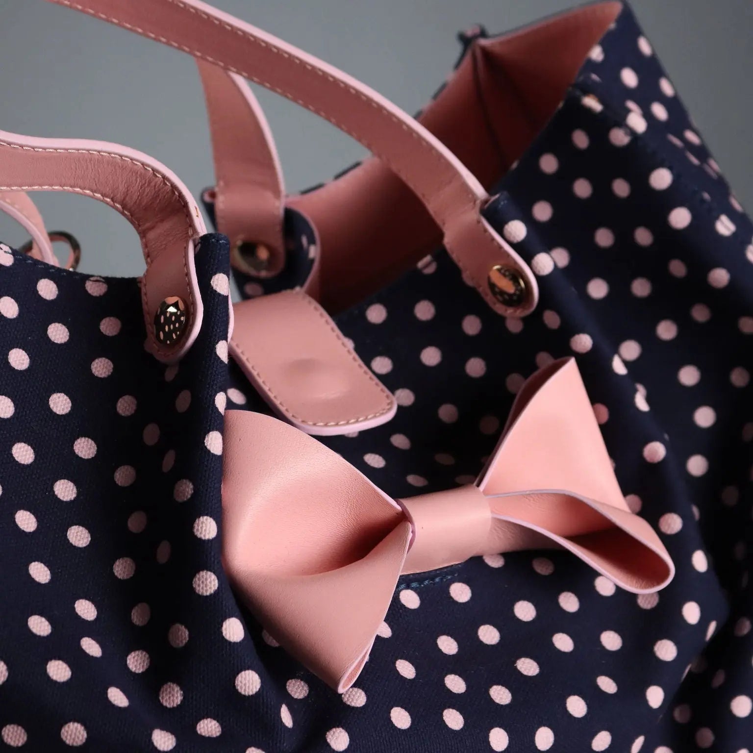 Red Valentino Polka Dot Bag Leather Canvas Second Hand Italy