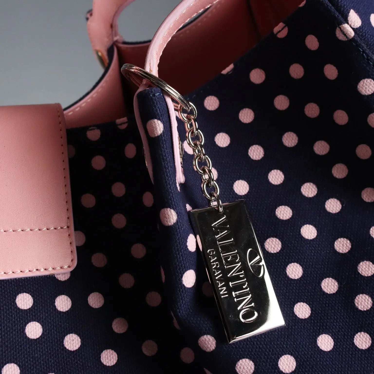 Red Valentino Polka Dot Bag Leather Canvas Second Hand Italy