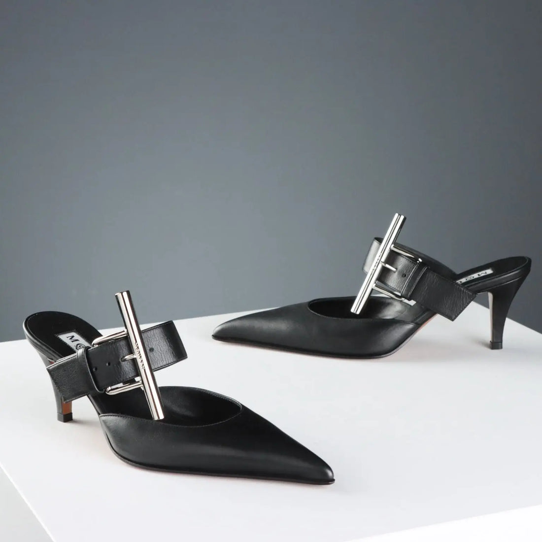 Alexander McQueen Mule Shoes Leather UK Size 3 Second Hand USA