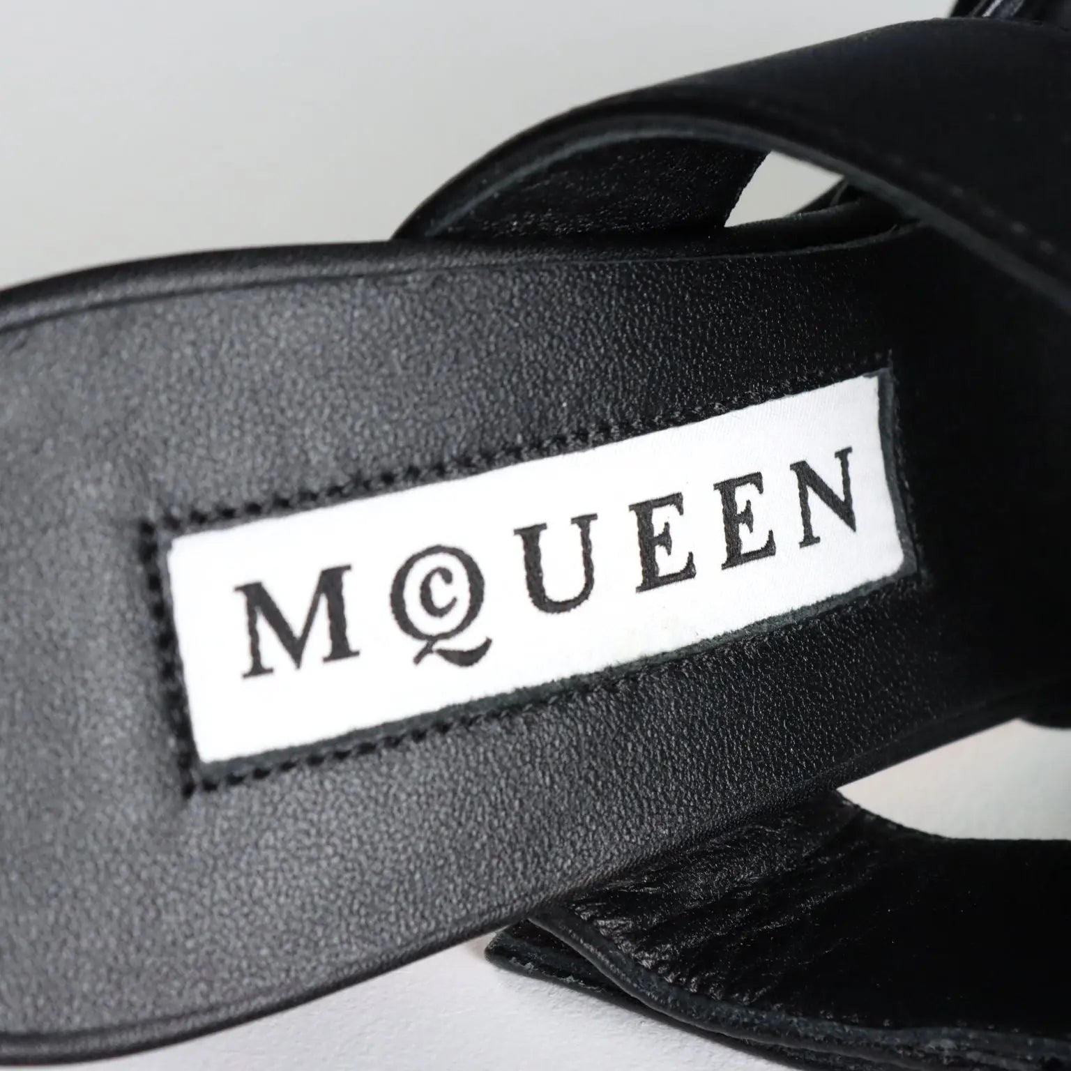 Alexander McQueen Mule Shoes Leather UK Size 3 Second Hand USA
