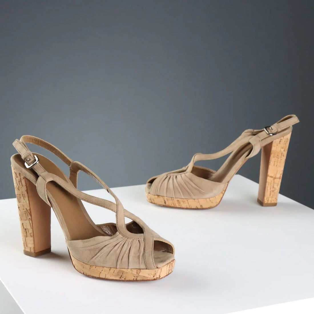 Prada Suede Sandals UK Size 5,5 Second Hand Italy