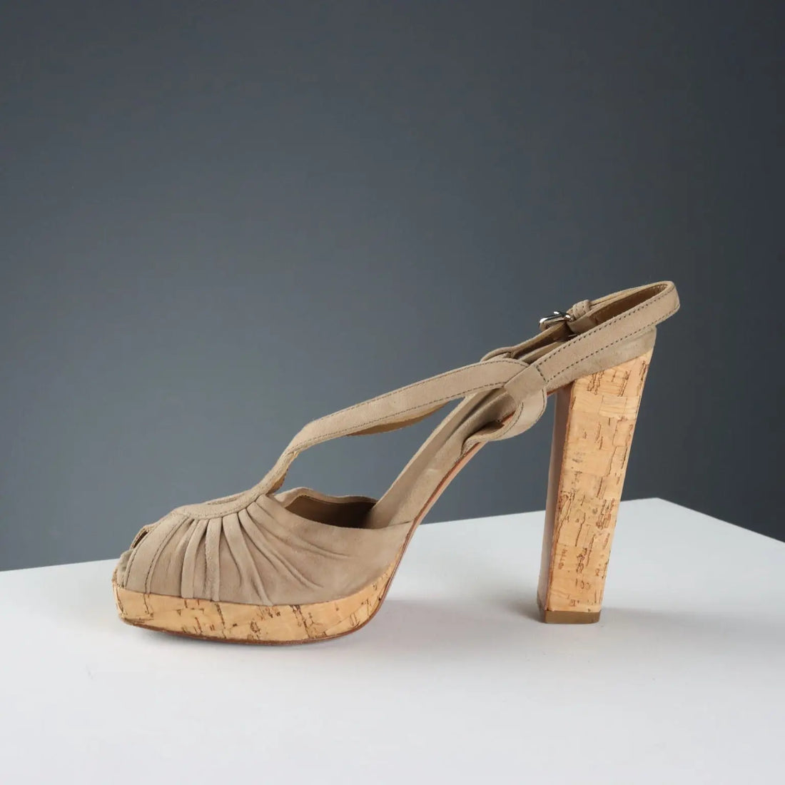 Prada Suede Sandals UK Size 5,5 Second Hand Italy