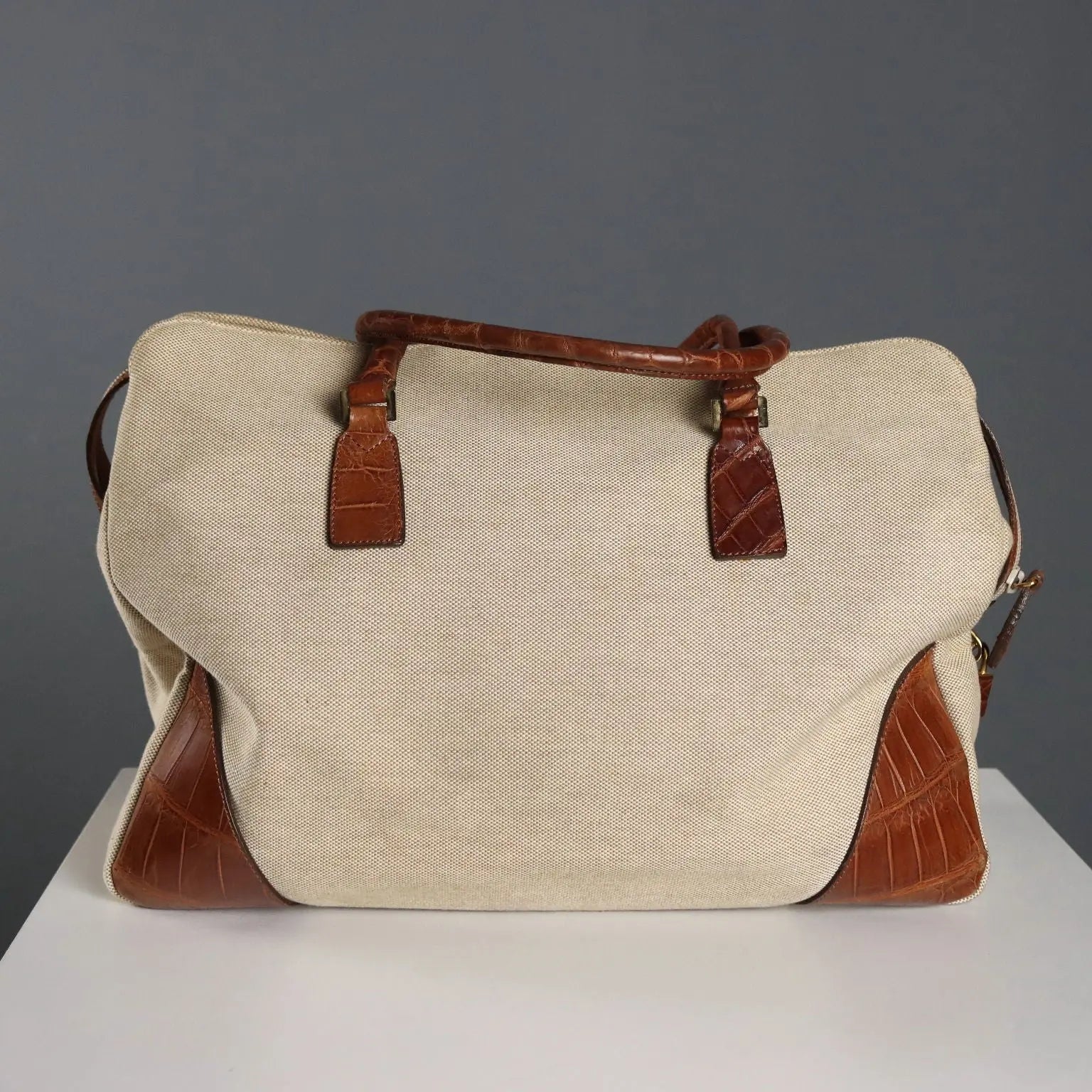 Colombo Via della Spiga Bag Canvas Second Hand Italy
