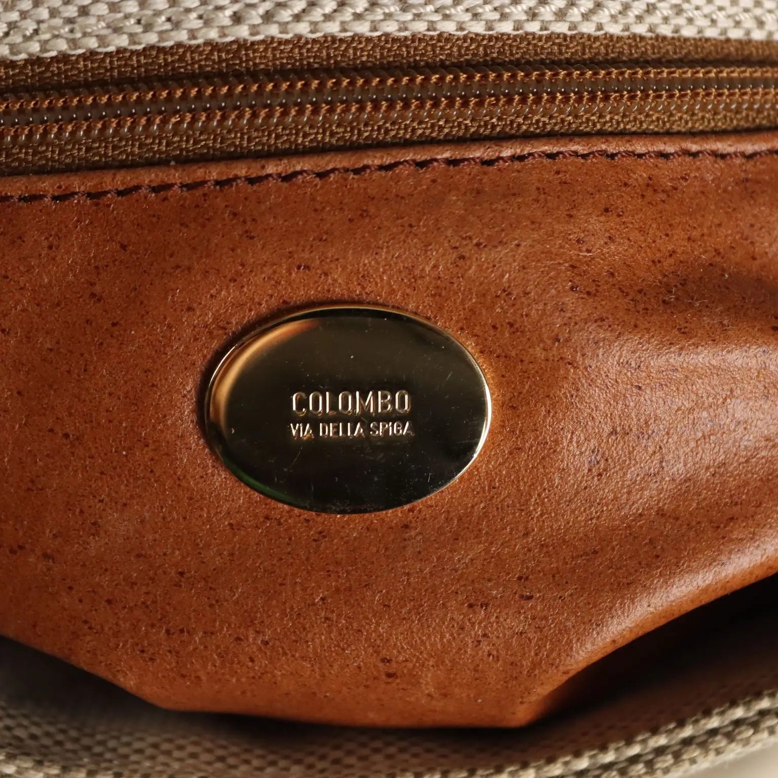 Colombo Via della Spiga Bag Canvas Second Hand Italy