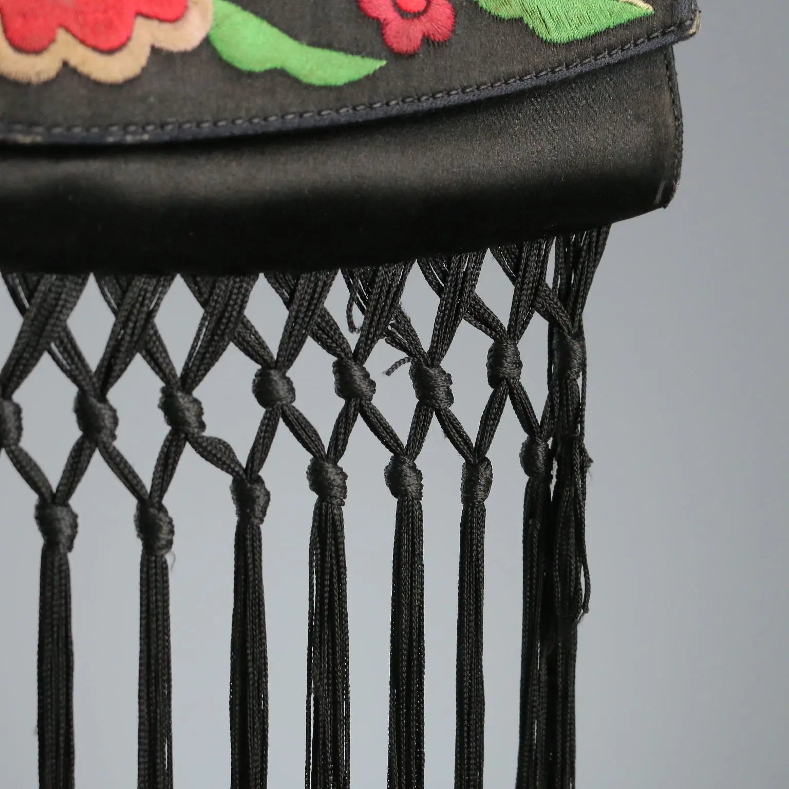 Moschino Shoulder Bag PE 2001 Black Satin Italy 2001