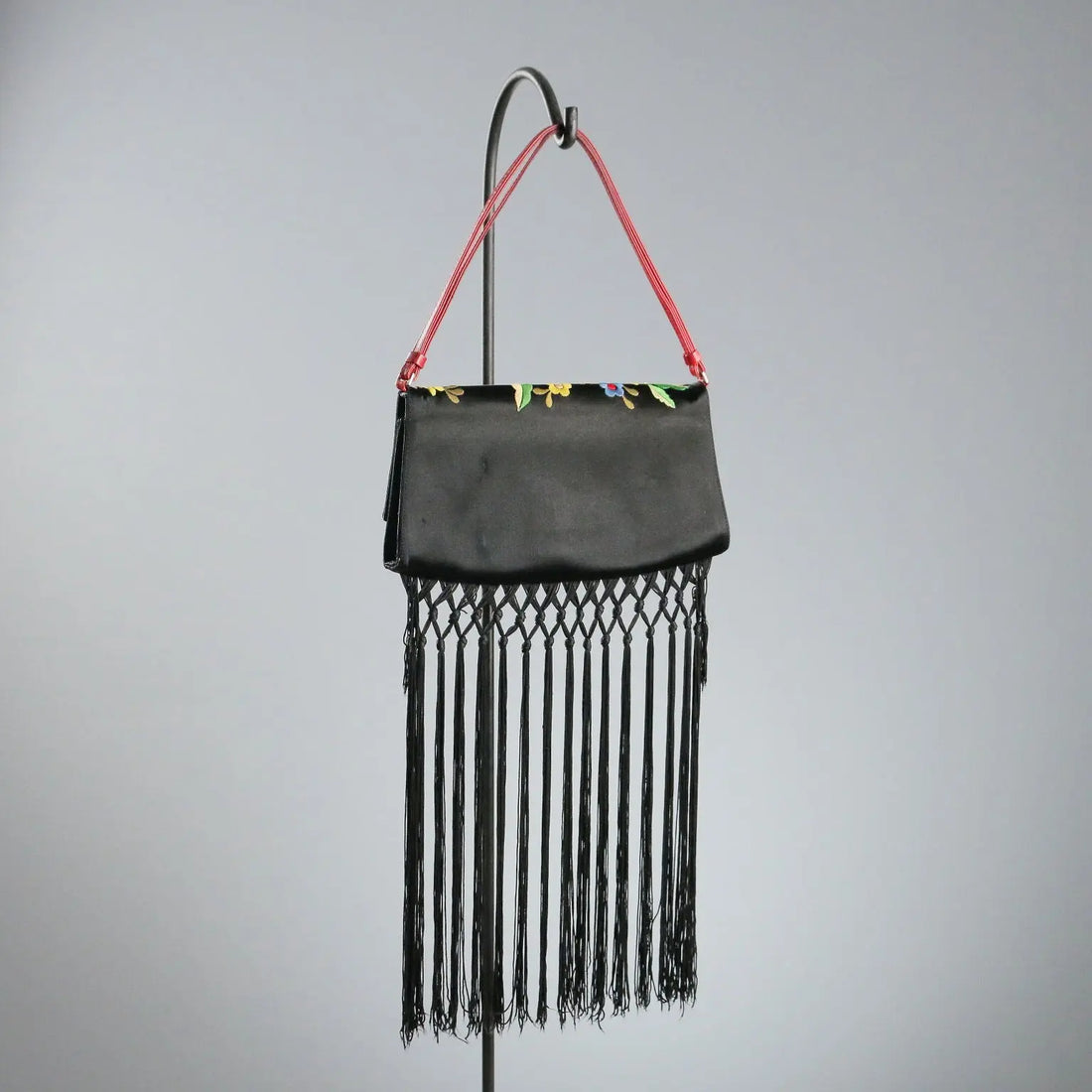Moschino Shoulder Bag PE 2001 Black Satin Italy 2001