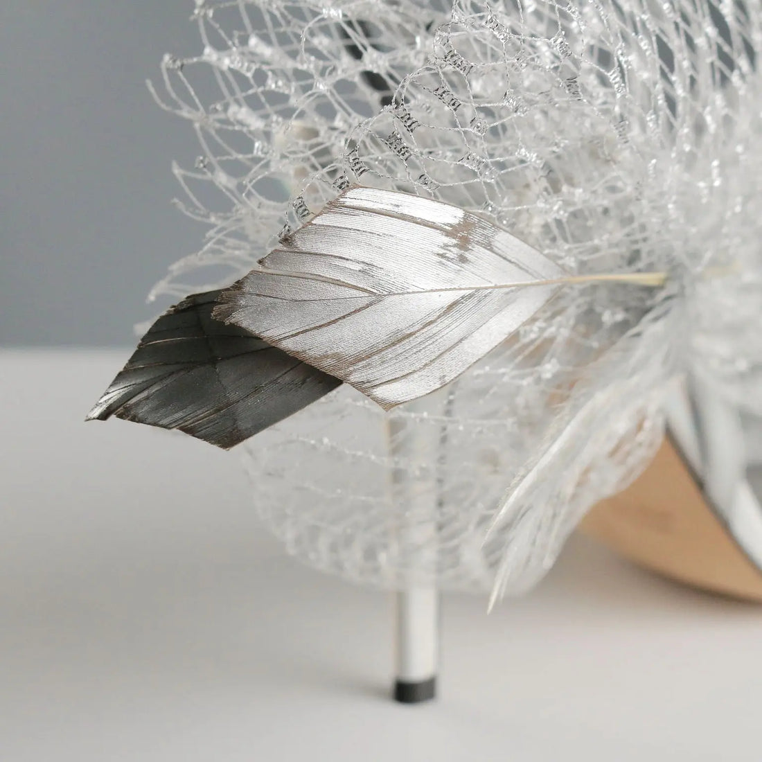 Andrea Mondin Sandals Tulle Feathers UK Size 7 Second Hand
