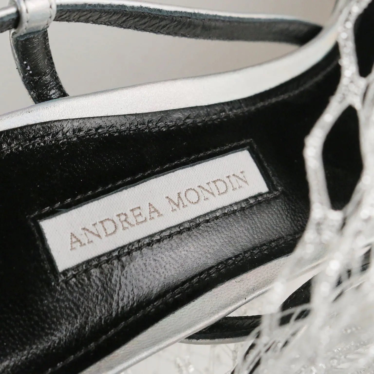 Andrea Mondin Sandals Tulle Feathers UK Size 7 Second Hand