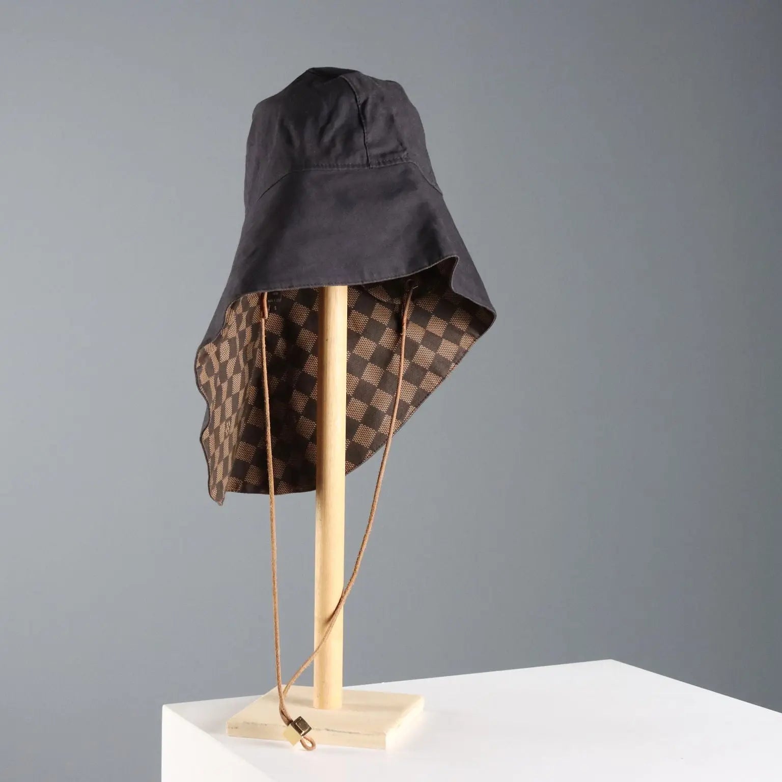 Louis Vuitton Vintage Hat Damier Canvas with Dust Bag