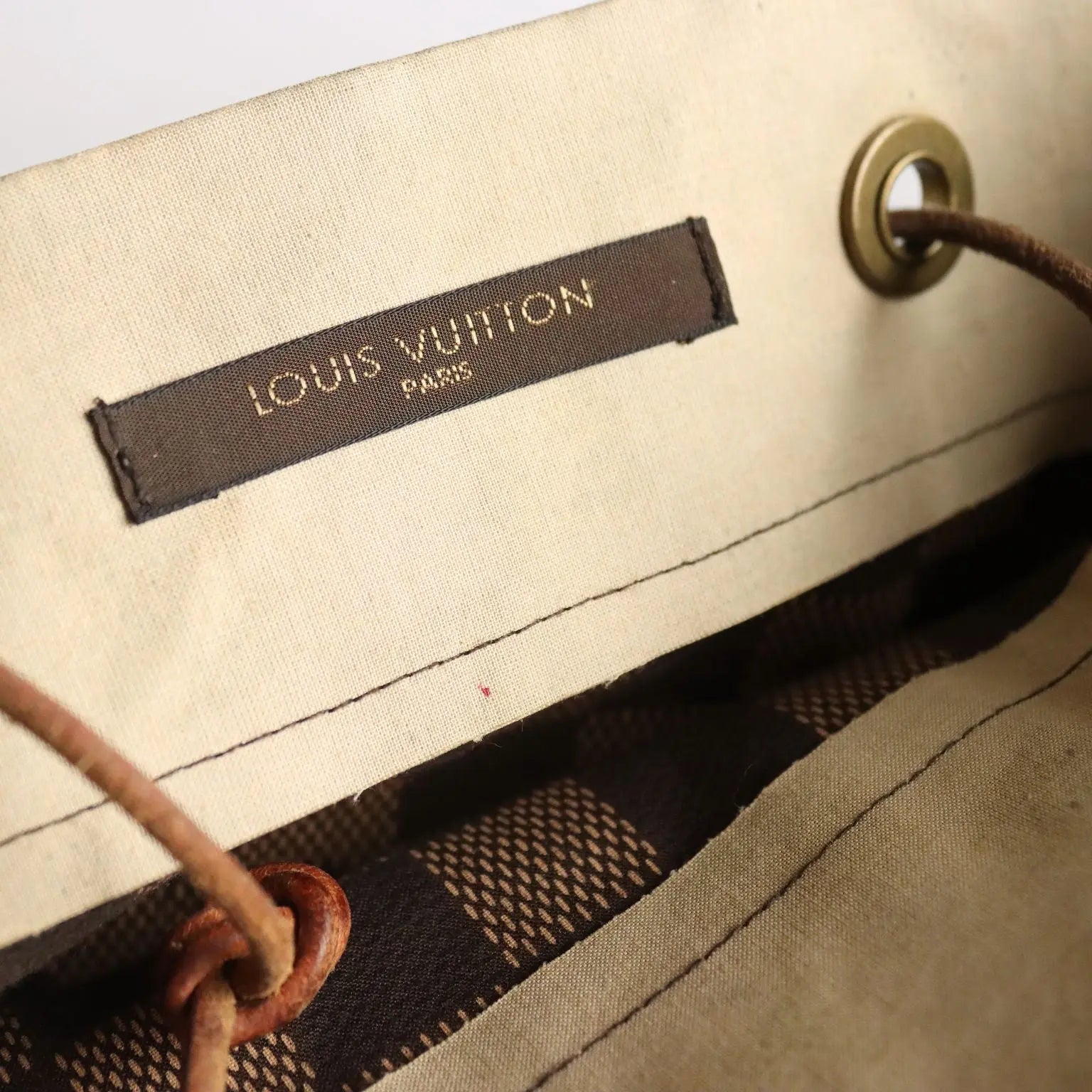 Louis Vuitton Vintage Hat Damier Canvas with Dust Bag