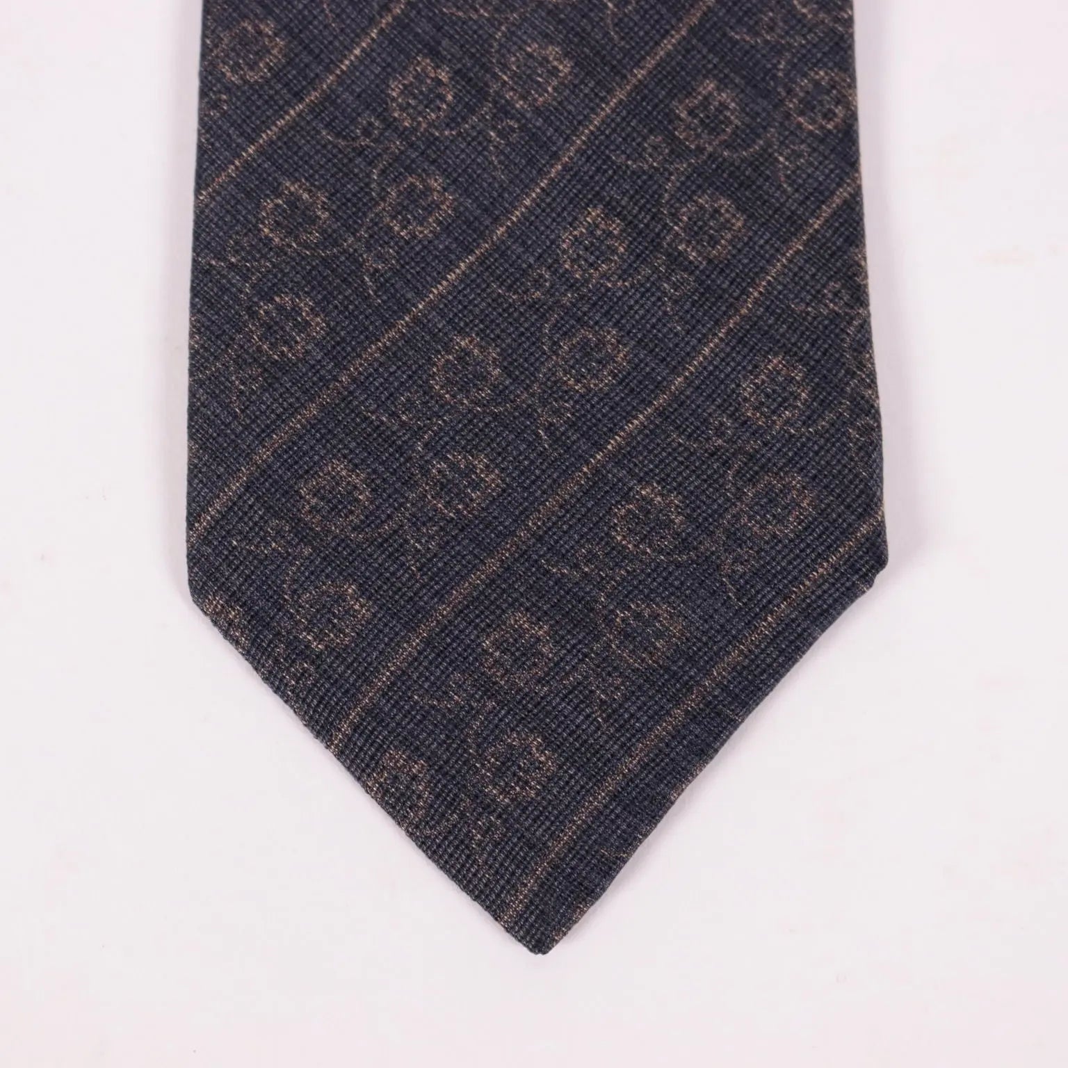 Emporio Armani Tie With Floral Print Silk - Pure Silk | Clothing | Winter Accessories