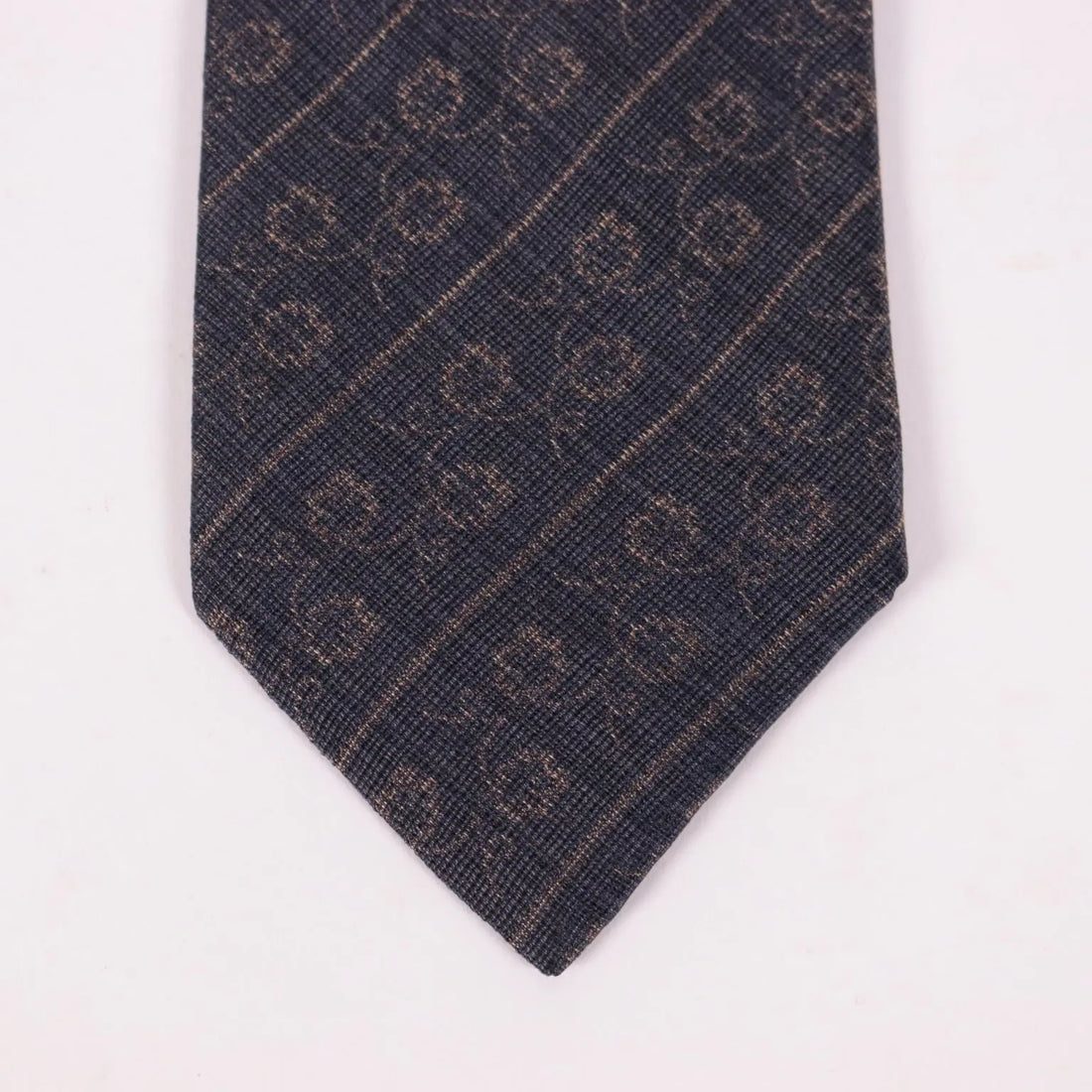 Emporio Armani Tie With Floral Print Silk - Pure Silk | Clothing | Winter Accessories