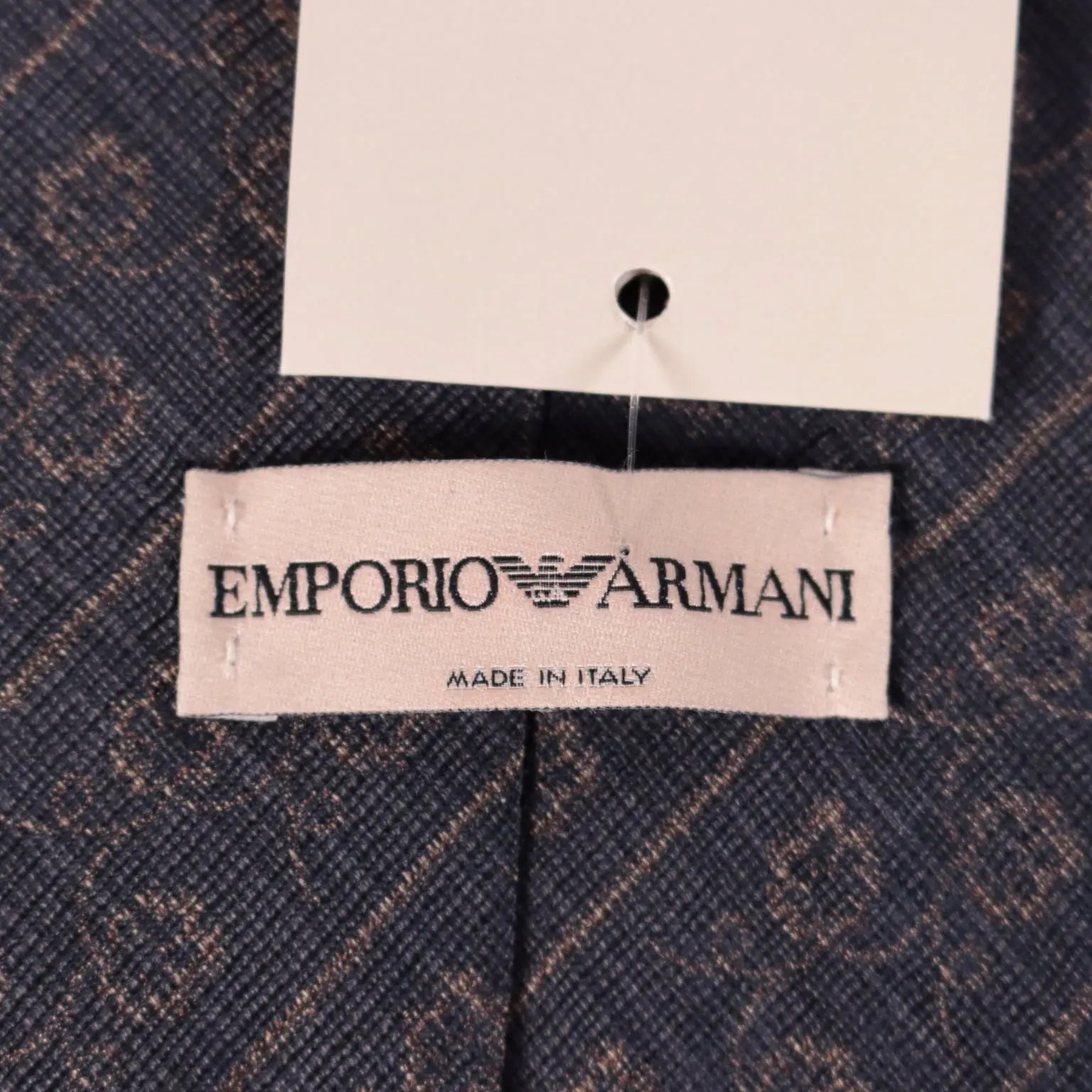Emporio Armani Tie With Floral Print Silk - Pure Silk | Clothing | Winter Accessories