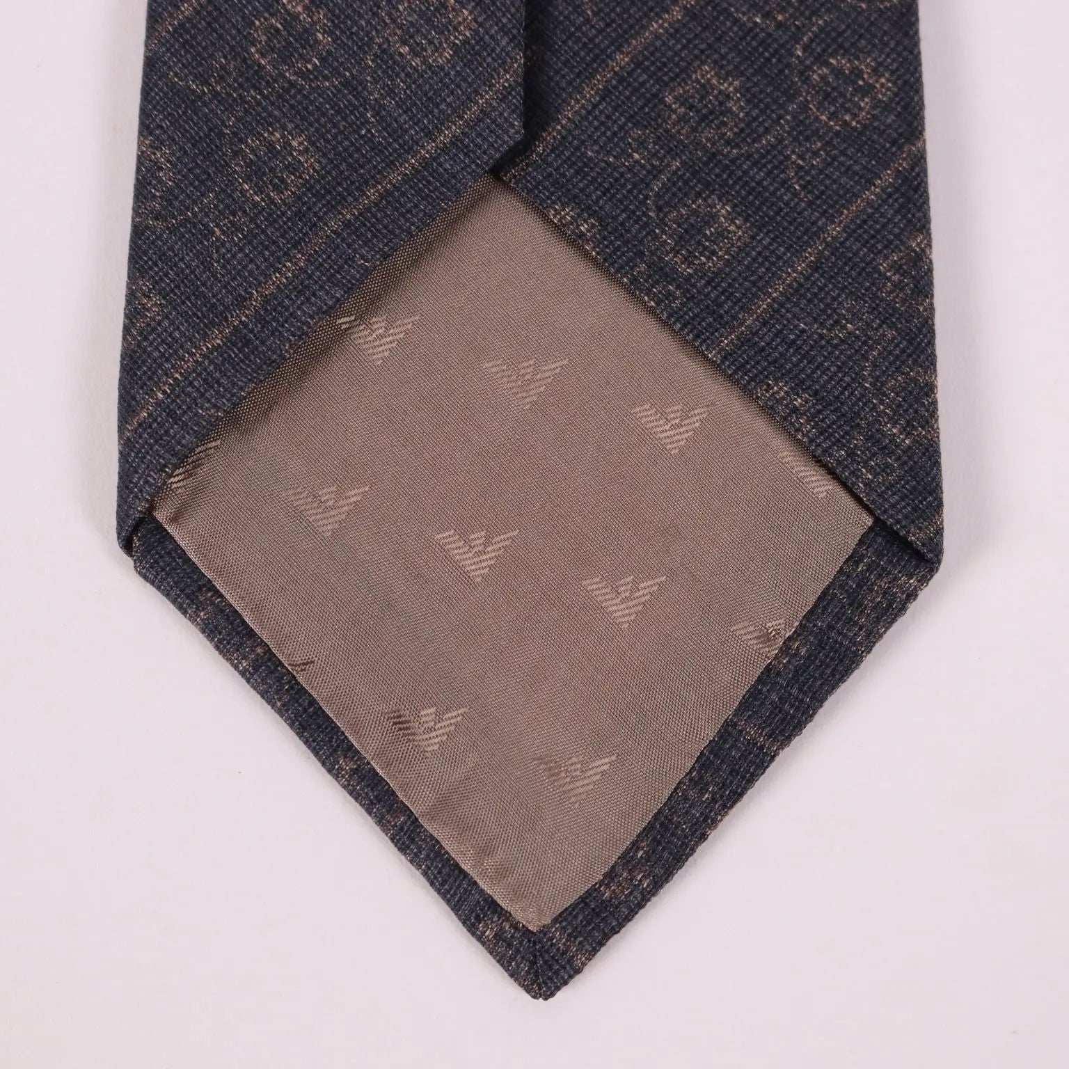 Emporio Armani Tie With Floral Print Silk - Pure Silk | Clothing | Winter Accessories