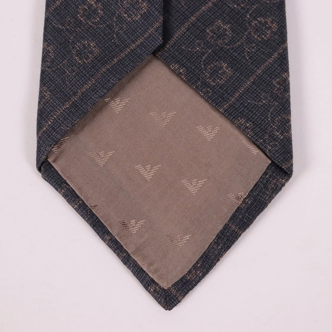 Emporio Armani Tie With Floral Print Silk - Pure Silk | Clothing | Winter Accessories
