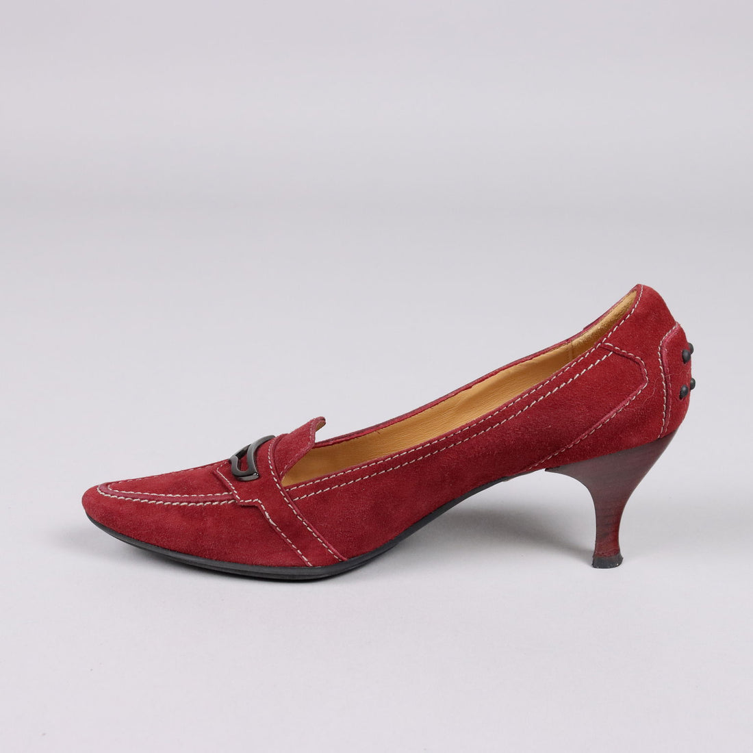 Tod's Mocassino Shoes Second Hand Suède Bordeaux Heel N. 4 - N. 4 | Clothing & House Linens  Second hand