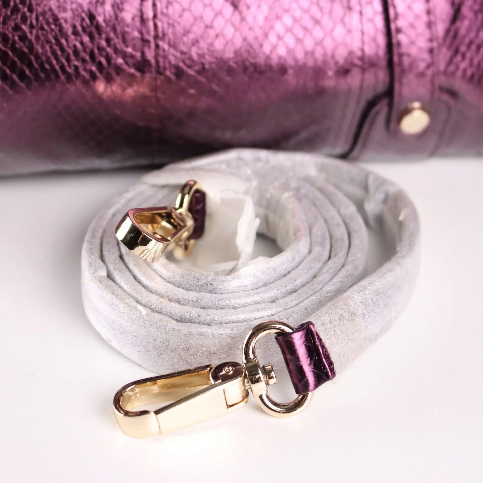 Tosca Blu Bag Purple Genuine Leather Cloth Italy Second Hand - Genuine Leather | Clothing & House Linens | Second hand