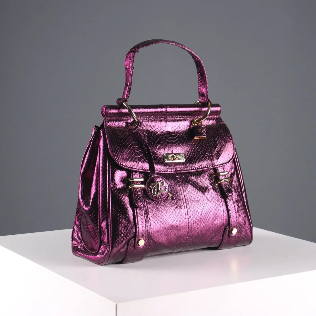 Tosca Blu Bag Purple Genuine Leather Cloth Italy Second Hand - Genuine Leather | Clothing & House Linens | Second hand