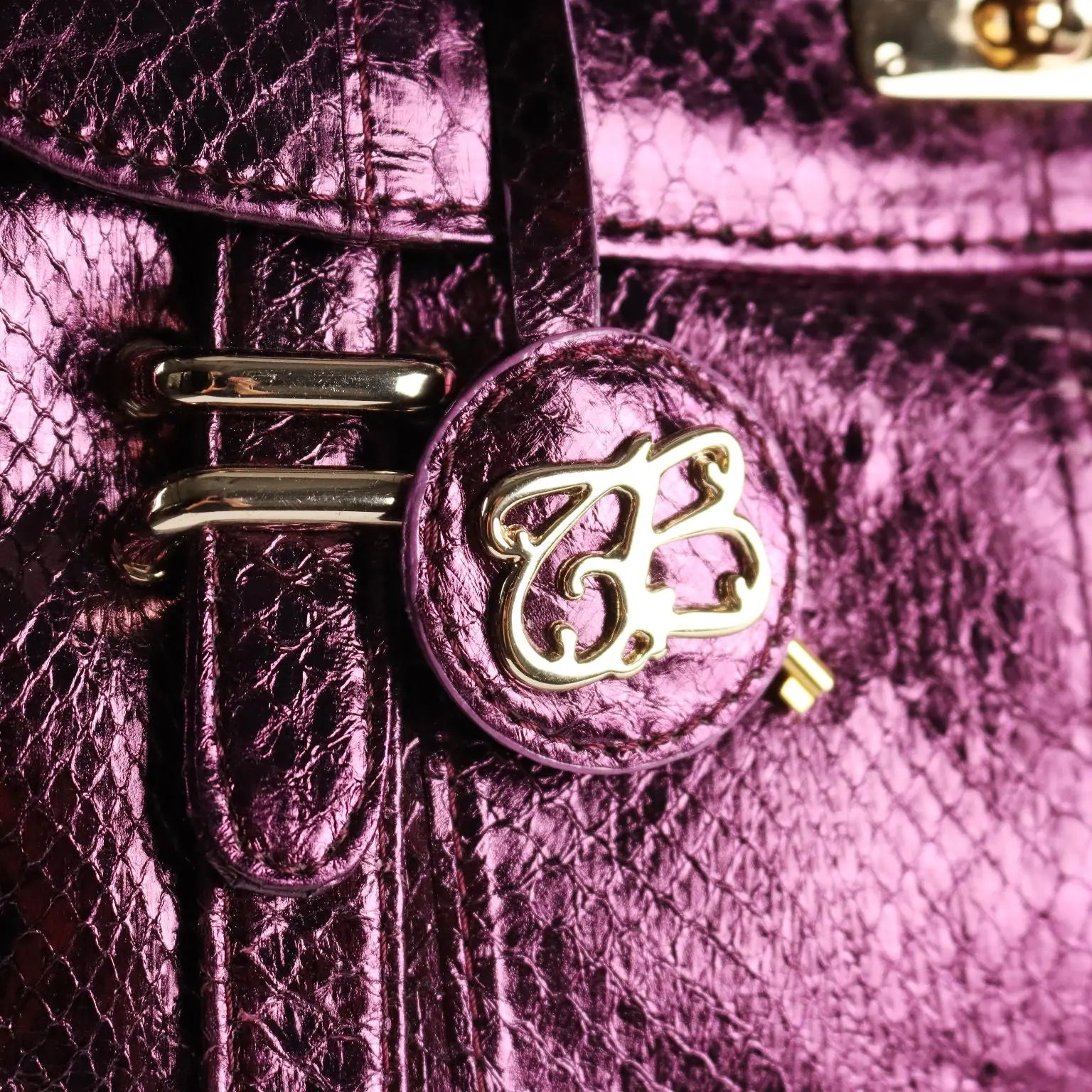 Tosca Blu Bag Purple Genuine Leather Cloth Italy Second Hand - Genuine Leather | Clothing & House Linens | Second hand