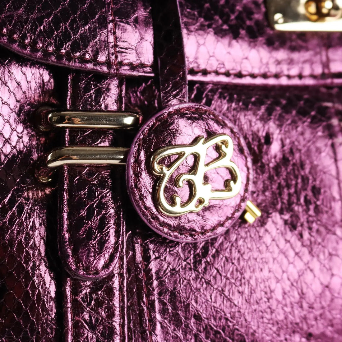 Tosca Blu Bag Purple Genuine Leather Cloth Italy Second Hand - Genuine Leather | Clothing & House Linens | Second hand