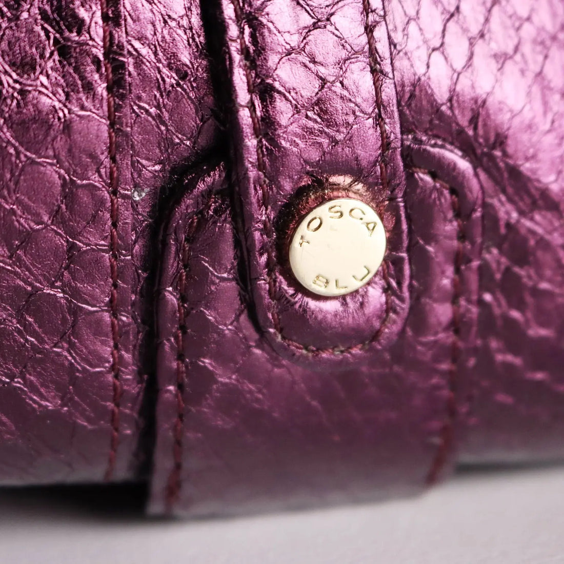 Tosca Blu Bag Purple Genuine Leather Cloth Italy Second Hand - Genuine Leather | Clothing & House Linens | Second hand