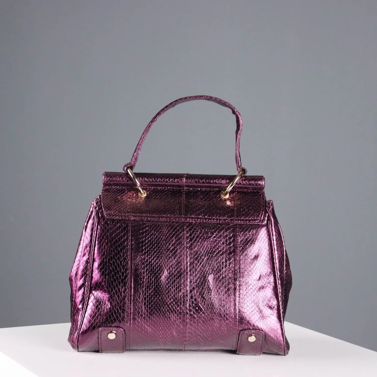 Tosca Blu Bag Purple Genuine Leather Cloth Italy Second Hand - Genuine Leather | Clothing & House Linens | Second hand