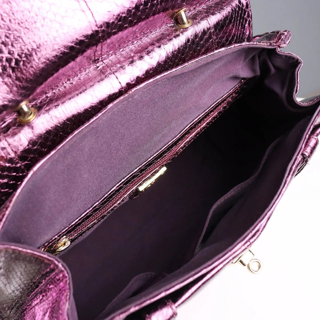 Tosca Blu Bag Purple Genuine Leather Cloth Italy Second Hand - Genuine Leather | Clothing & House Linens | Second hand