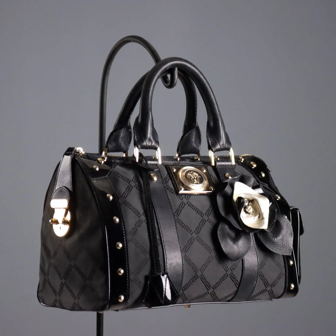 Versace Bag Leather Canvas Decorations Italy Second Hand | Clothing & House Linens | Second hand