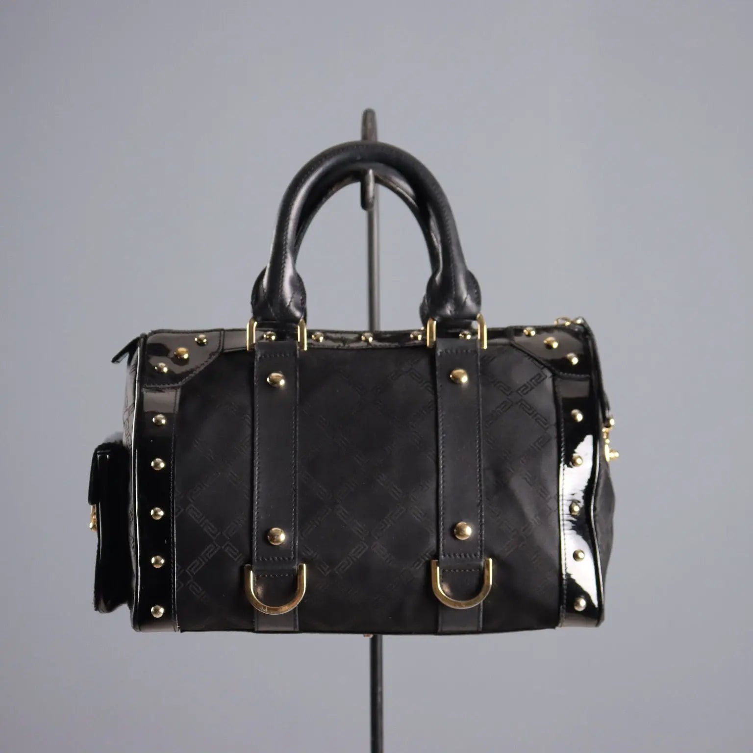 Versace Bag Leather Canvas Decorations Italy Second Hand | Clothing & House Linens | Second hand