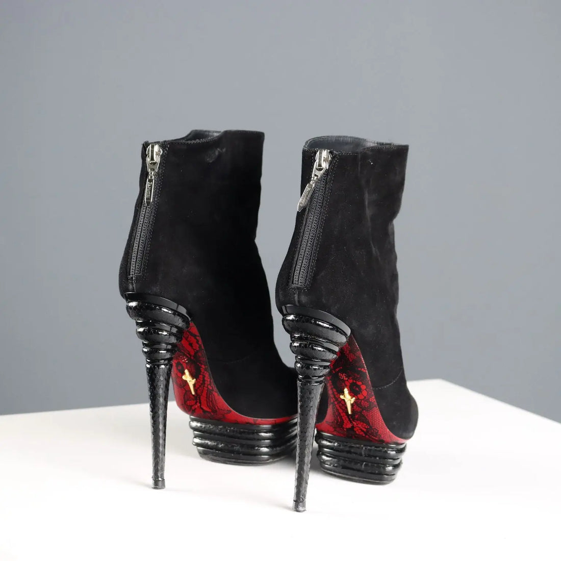 Paciotti Ankle Boots Leather Suede with Heels UK Size 3 Italy - UK Size 3 | Clothing & House Linens | Second hand