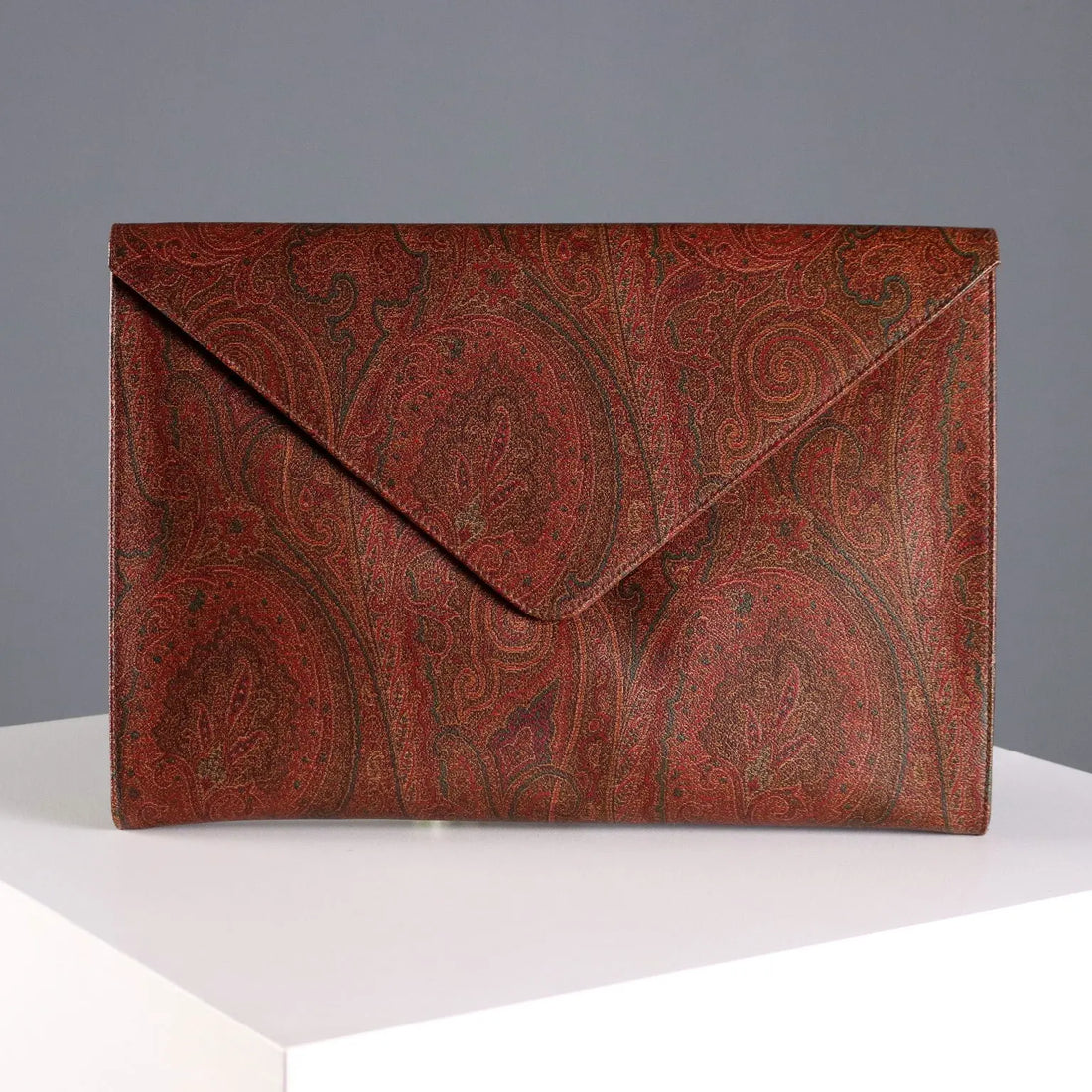 Etro Paisley Cluth Fabric Leather with Box Italy Second Hand - Made In Italy | Clothing | Winter Accessories