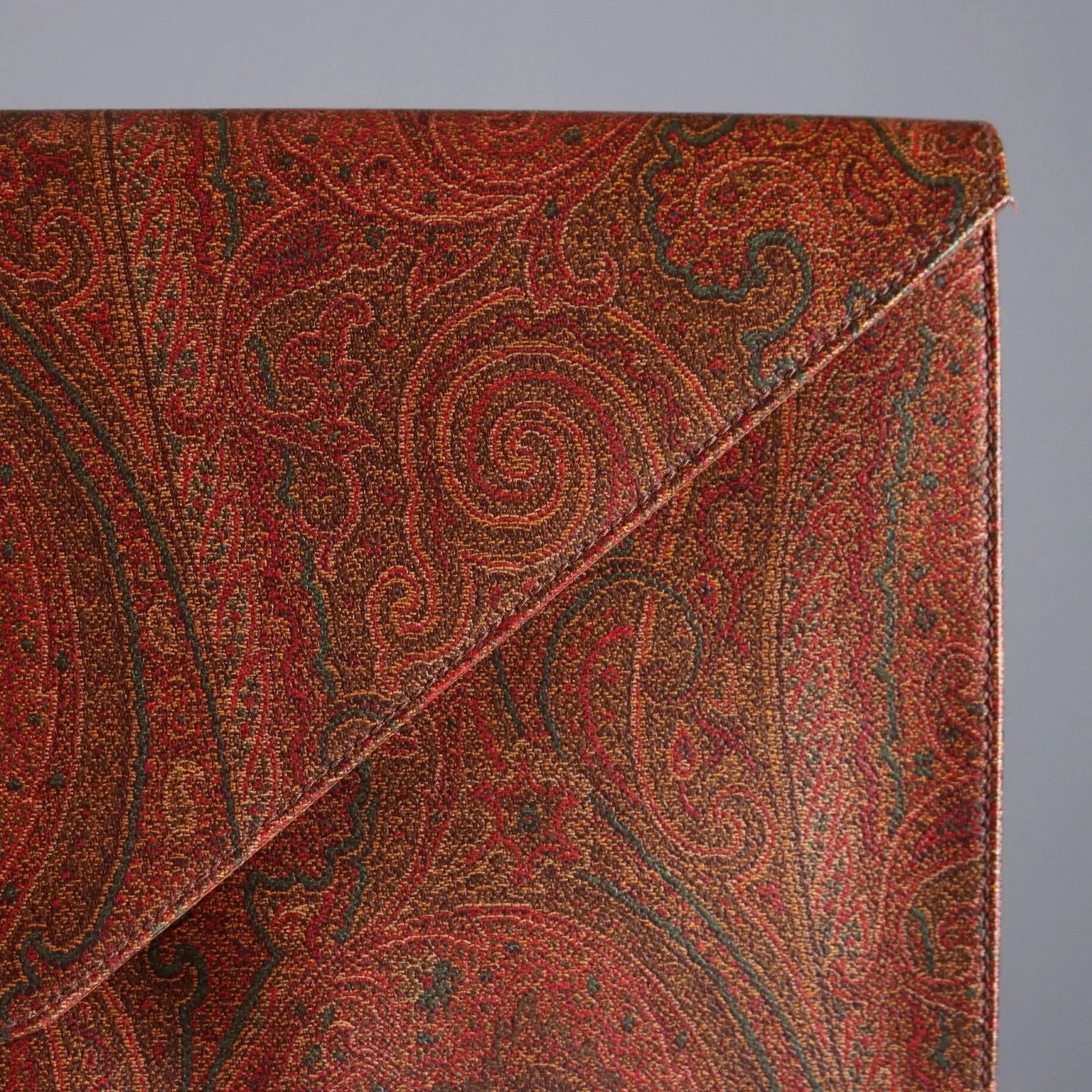 Etro Paisley Cluth Fabric Leather with Box Italy Second Hand - Made In Italy | Clothing | Winter Accessories