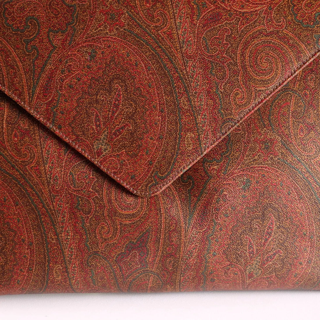 Etro Paisley Cluth Fabric Leather with Box Italy Second Hand - Made In Italy | Clothing | Winter Accessories