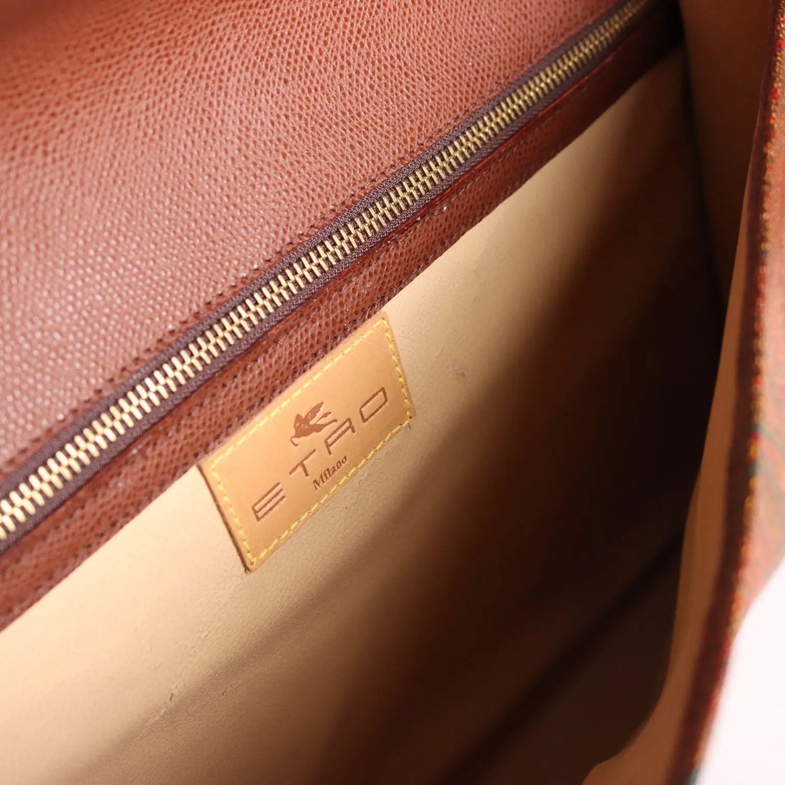 Etro Paisley Cluth Fabric Leather with Box Italy Second Hand - Made In Italy | Clothing | Winter Accessories