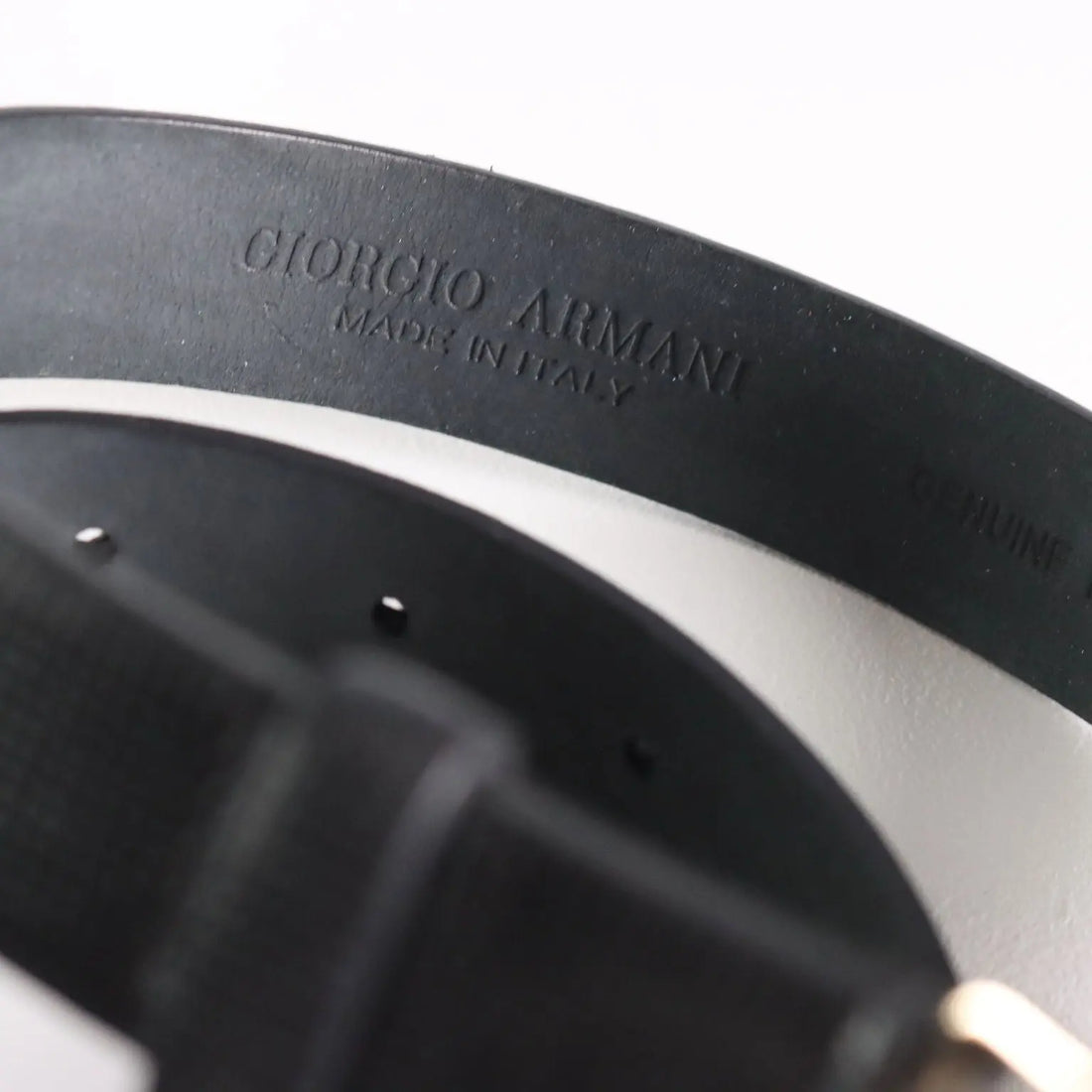Giorgio Armani Belt Genuine Leather Metal Buckle Italy Second Hand - Genuine Leather | Clothing & House Linens | Second hand