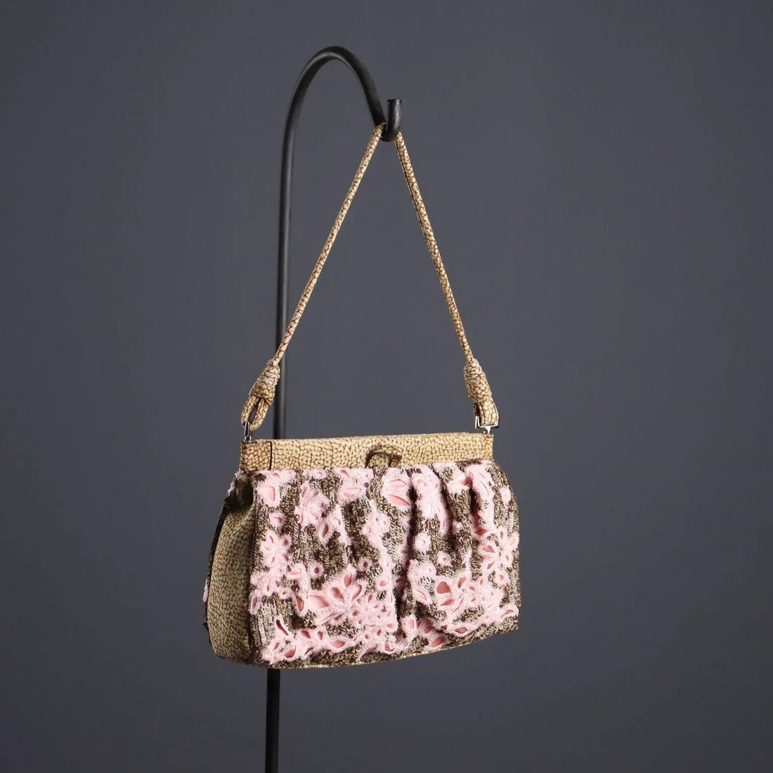 Borbonese Mini Bag Leather Paillettes with Dust Bag Pre-Loved | Clothing & House Linens | Second hand