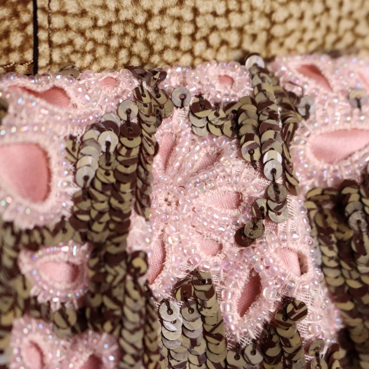 Borbonese Mini Bag Leather Paillettes with Dust Bag Pre-Loved | Clothing & House Linens | Second hand