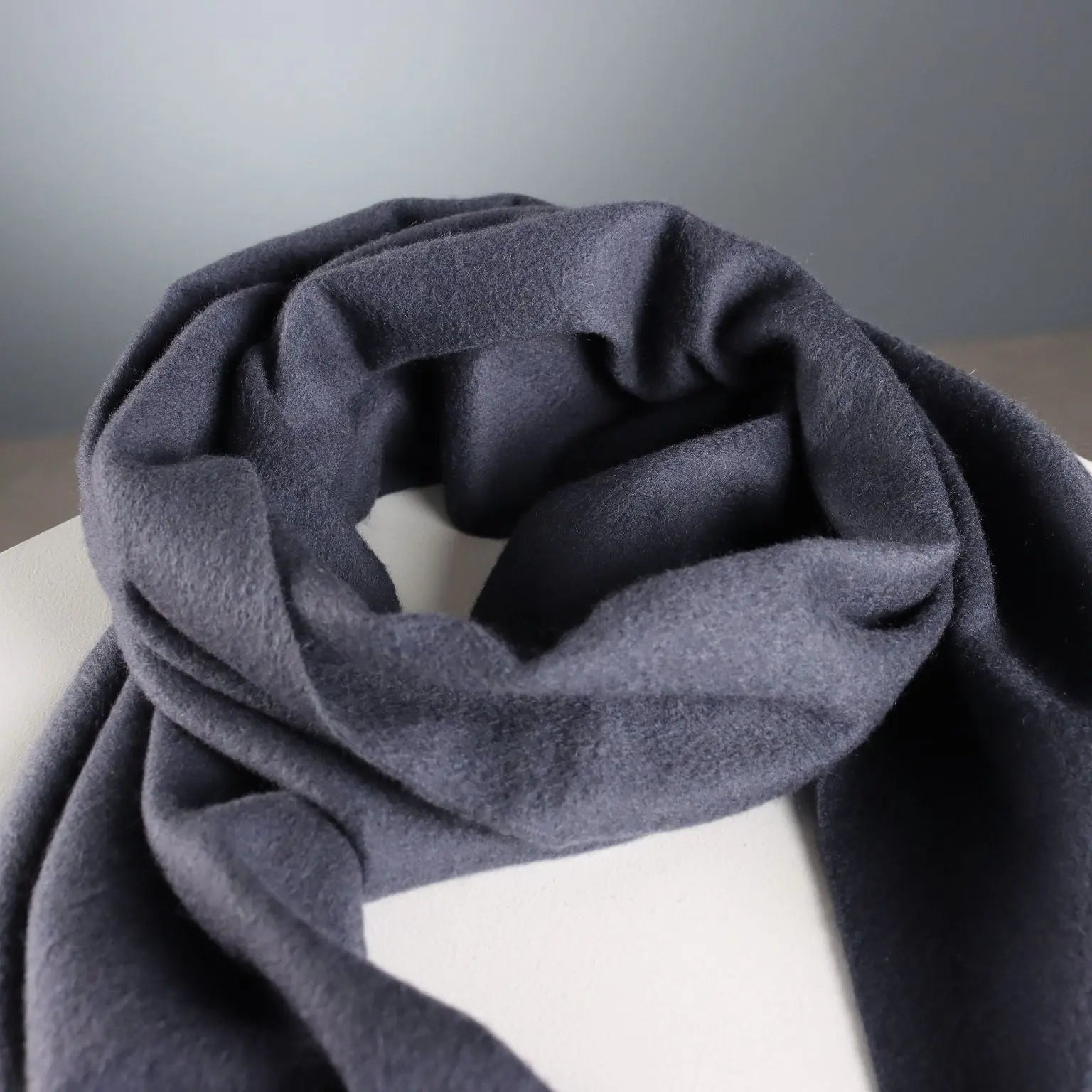 Zegna Cashmere Scarf Anthracite Grey Second Hand