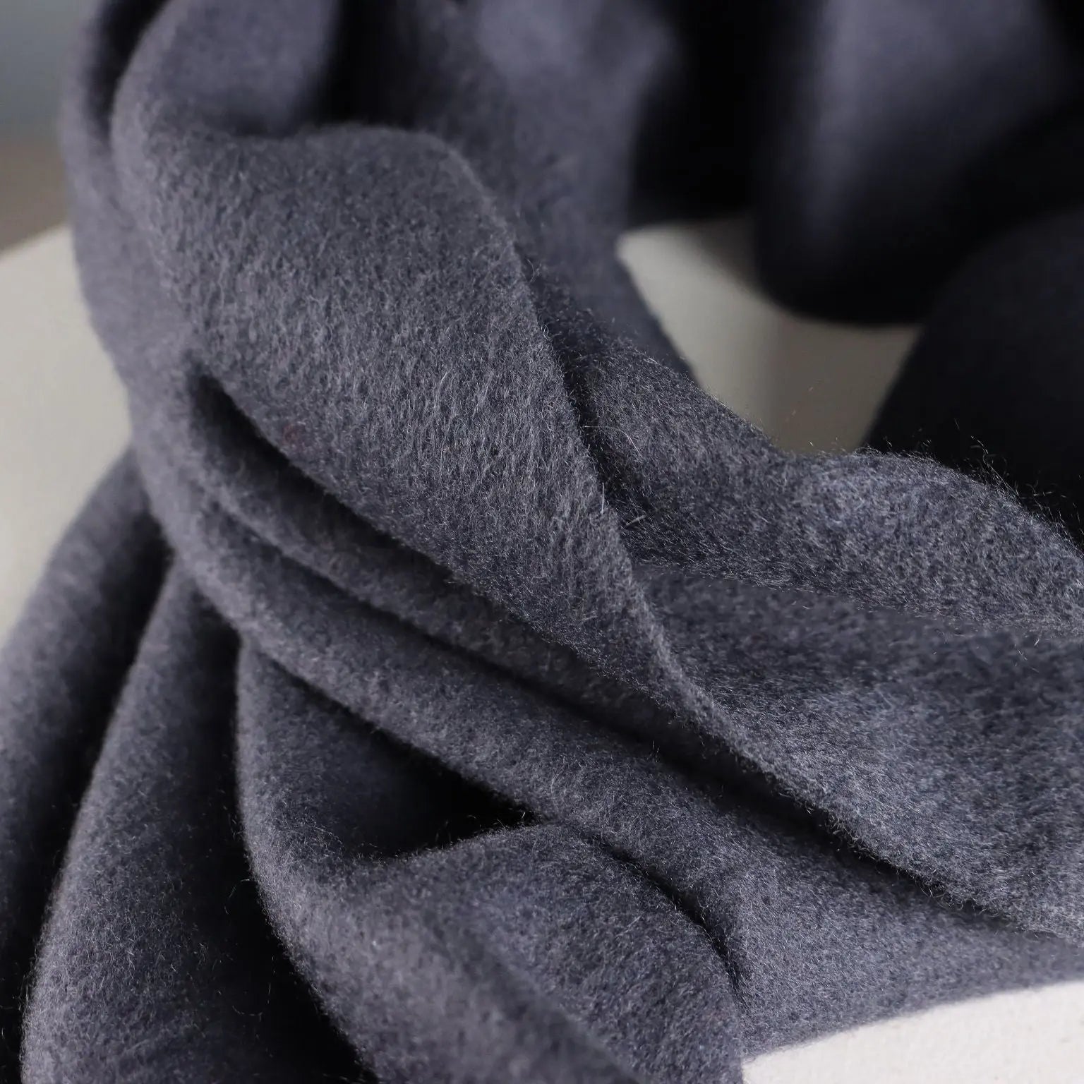 Zegna Cashmere Scarf Anthracite Grey Second Hand