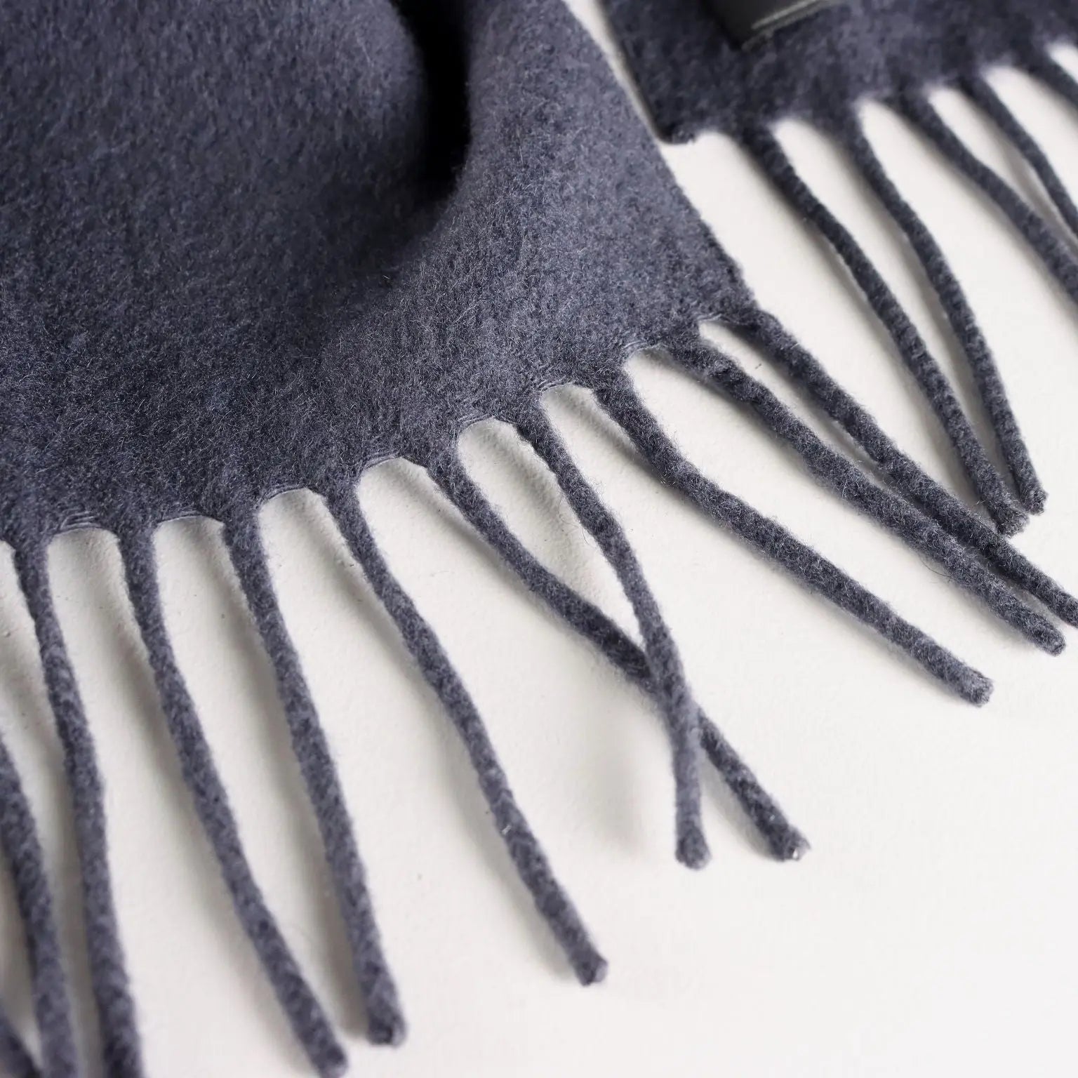Zegna Cashmere Scarf Anthracite Grey Second Hand