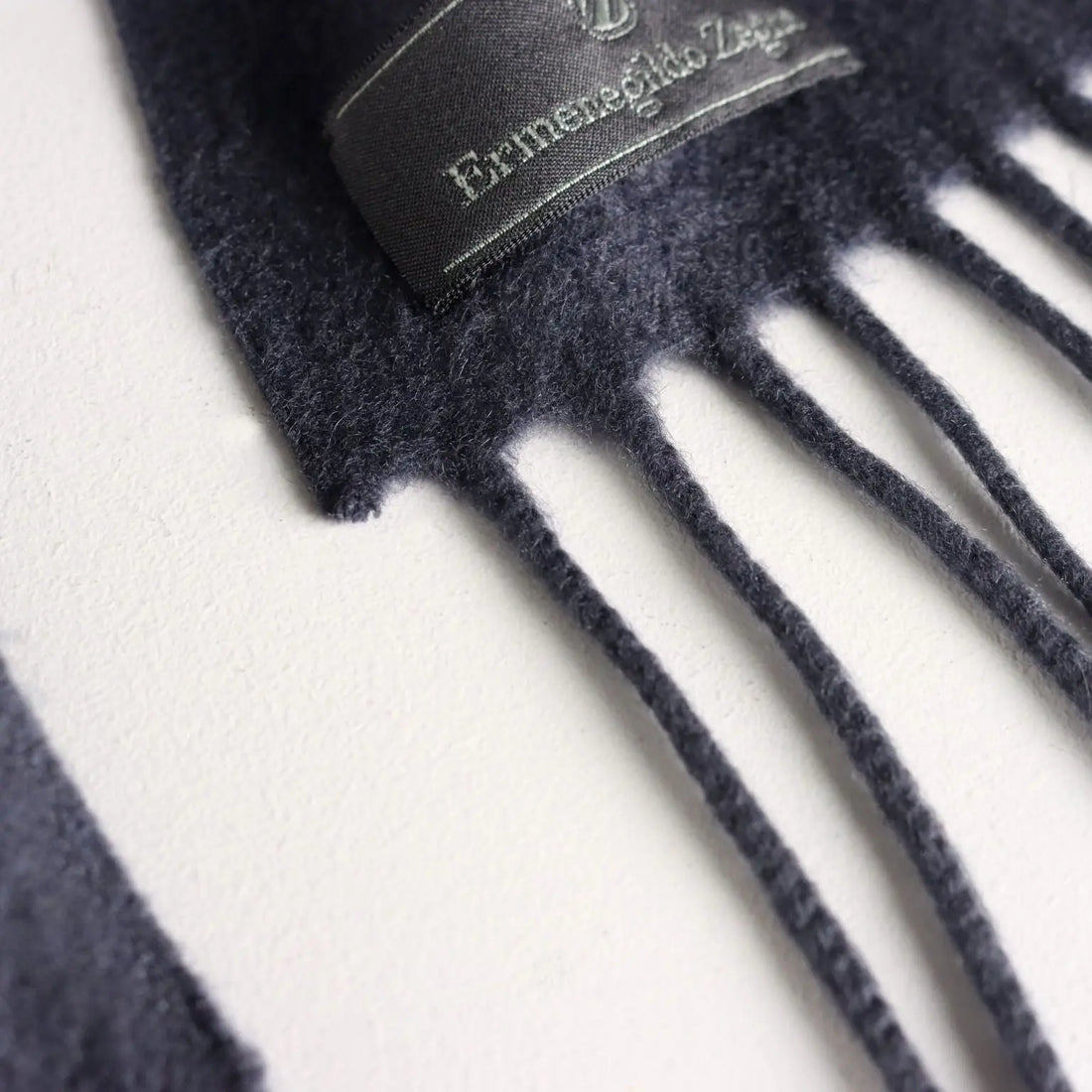 Zegna Cashmere Scarf Anthracite Grey Second Hand