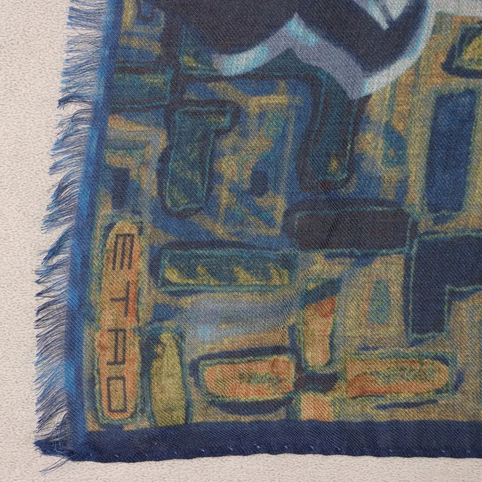 Etro Scarf Abstract Print Mixed Wood Second Hand Italy - Wool Blend | Clothing & House Linens | Second hand