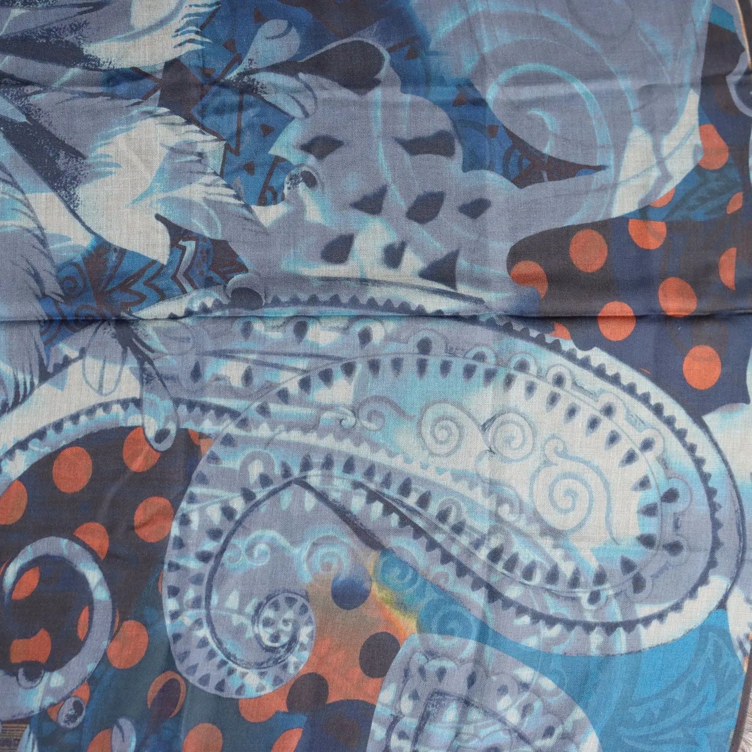 Etro Scarf Abstract Print Mixed Wood Second Hand Italy - Wool Blend | Clothing & House Linens | Second hand